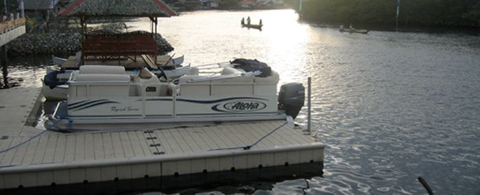 Residential EZ Dock system with personal watercraft ports